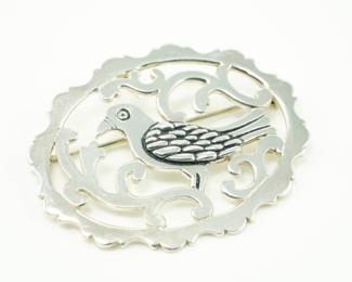 James Craig sterling dove brooch