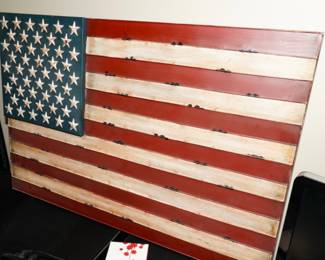 Iron American Flag wall decor