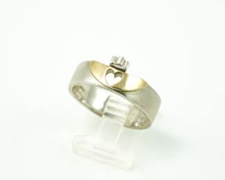 14k & sterling ring 