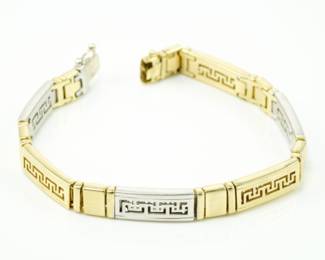 14k white & yellow gold bracelet