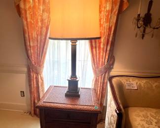 Cane Side Table- $75