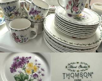 Thomson Pottery china, Floral Garden pattern