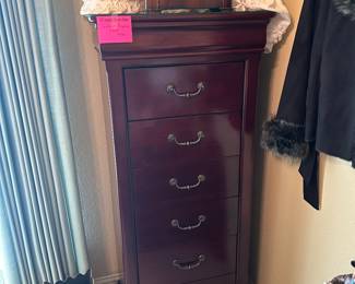 6 drawer Cherry wood lingerie chest