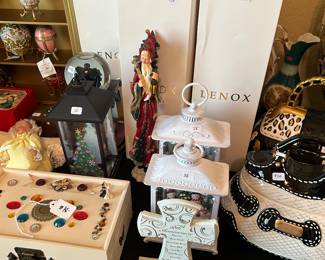 Lenox New in Box Skinny Santa figurines!