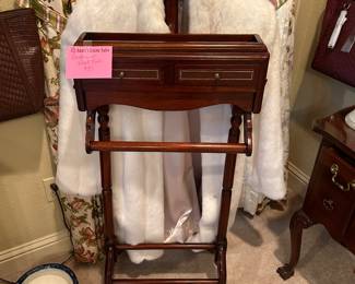 Valet and White faux fur coat