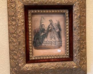Antique framed art