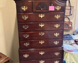 High Quality Henry Link by Lexington Furniture Co. N. Carolina Tall Boy, Lingerie chest, dresser with mirror and 2 night stands/tables