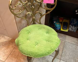 Cool gold vanity chair