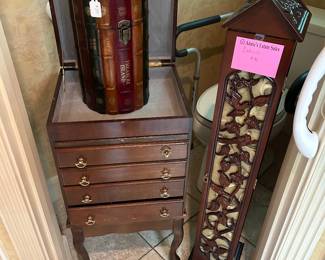 Silverware chest, wine box, tall storage cabinet