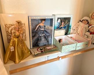 Collectible Barbies in box, 2 new Madame Alexander Dolls