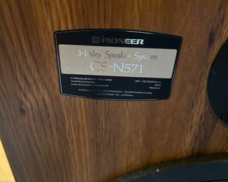 Pair of Pioneer Speakers CS-N571