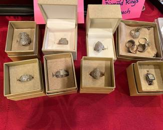 Sterling Silver Diamond rings