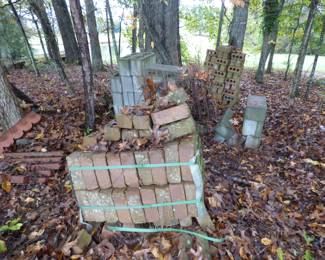 Bricks, Concrete Scalloped Border, Concrete Block