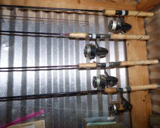 MANY Fishing Poles (See Next Pic)