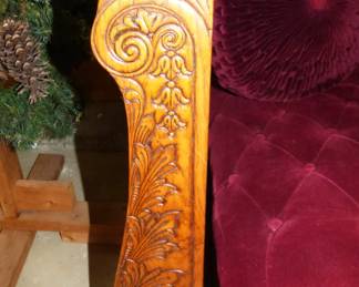 Carving Work on  Settee