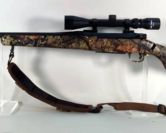 Mossberg Patriot 30-06 Sprg Bolt Action Rifle SN# MPR0498434, Dead Ringer 3-9x40 Scope, Padded Sling, Ammo Sleeve, Hard Portable Charger, Protec RM-400LSR Rechargeable Flashlight, In Soft Case