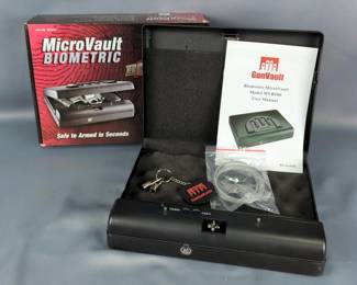 GunVault Biometric MicroVault Model MVB500, With Manual, In Box
