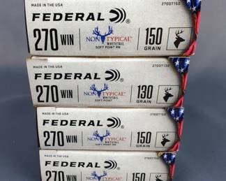 Federal 270 Win Ammo, Approx 80 Rds