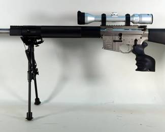 Black Rain Ordnance Fallout 15 .223 Cal Rifle SN# BR 000180, Bushnell 3-9x40 Scope, Bipod, Stainless Bolt Carrier, Stainless Bull Bbl, Competition Pistol Grip