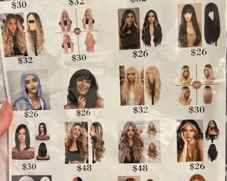 Brand new wigs avail for $10 each