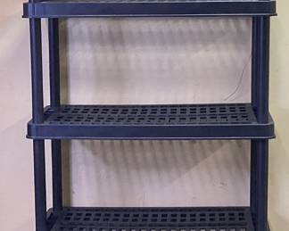 5 TIER PLASTIC SHELVING UNIT