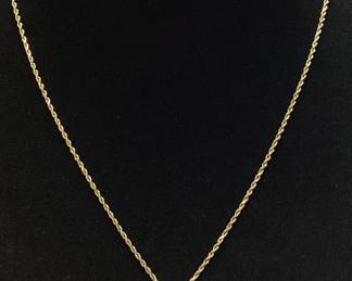 14KT YELLOW GOLD DIAMOND CROSS