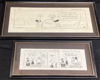 (2) SIGNED, JOHNNY HART & BRANT PARKER C