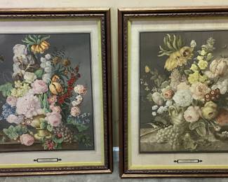 PAIR OF JOSEPH NIGG FLORAL PRINTS