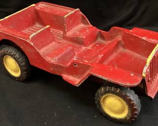 1940s MARX PRESSED STEEL WILLYS JEEP