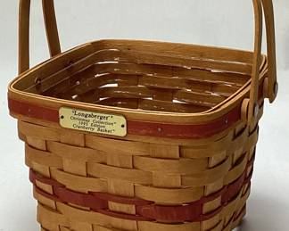 LONGABERGER 1995 CHRISTMAS COLLECTION 2 HANDLED