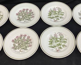 (8) TIFFANY & CO HERBS PLATES