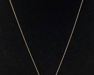 14KT CHAIN NECKLACE & SEASHELL