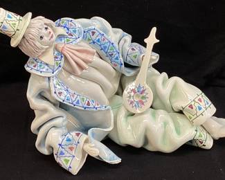 CLOWN FIGURINE, MADE IN ITALY, 6’’ H