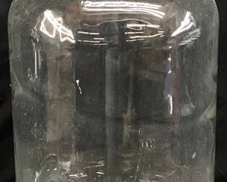 VTG. CRISA 5gal CLEAR GLASS JUG,