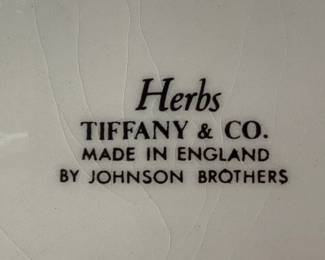 (8) TIFFANY & CO HERBS PLATES