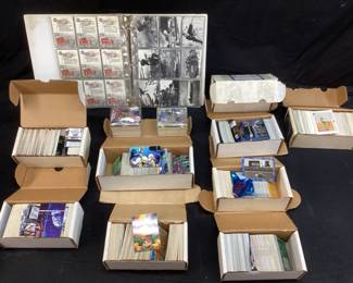 ASSORTED TRADING CARDS, WW2, CIVIL WAR, BONE, CONAN, CONAN II, COORS