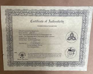 BRONZE PRESIDENTIAL BICENTENNIAL COMMEMO