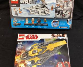 (2) LEGO STAR WARS SNOW-SPEEDER & ANAKINS JEDI STAR SPEEDER