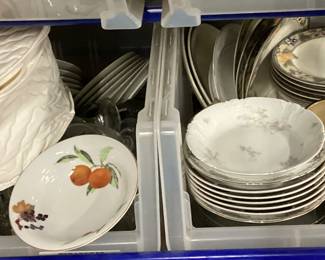 CHOICE LOT GLASSWARE, CHINA