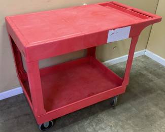 RED ULINE UTILITY CART