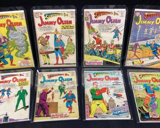 (8) 10c-12c DC COMICS SUPERMAN’s PAL JIMMY OLSEN #42, #49, #60, #62, #63, #74, #77 & #81