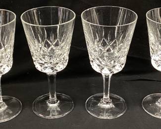 SET OF 4 GORHAM CRYSTAL GOBLETS