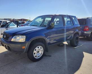 1999 Honda CRV, Blue, VIN - JHLRD2849XC016370