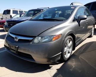 2007 Honda Civic FWD, Grey, VIN - 1HGFA16877L042833