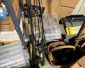 Fishing rods and tackle 