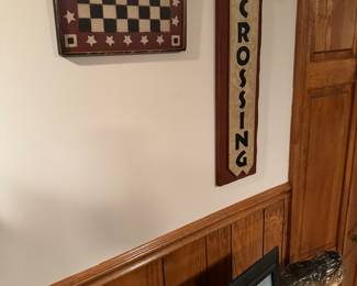 Old chess table top board