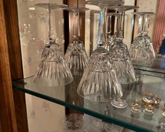 Crystal and Tiffin glassware 