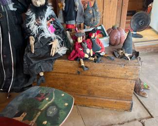 Old trunk. Makes a great coffee table with storage. $100