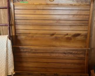 Early 1900 full size bed. No mattress.