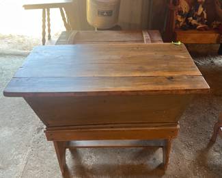 Old Dough Box on bench. $200